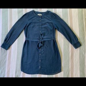 LOFT Chambray Shirtdress